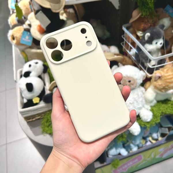 iPhone 17 Pro Max Silikonipuhelinkotelo, harmaa