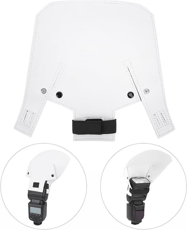 Bærbar universell buet blitsdiffuser/softboks for DSLR-fotografering