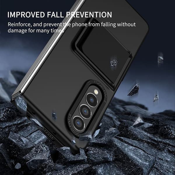 SAM Galaxy Z Fold 6, Sammenleggbart telefondeksel med stativ, Fallsikkert, Lilla