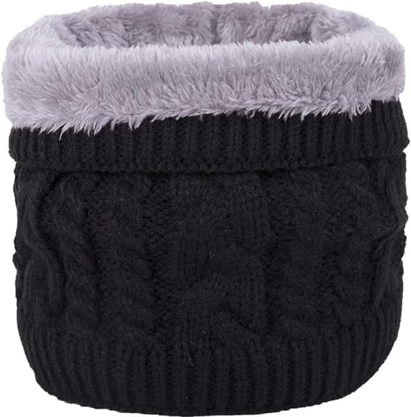 Vinter Halsvarmer - Varm Halsvarmer - Unisex - Sort