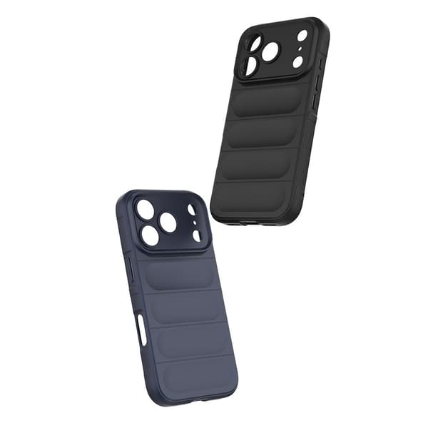 iPhone 17-PRO-MAX telefondeksel, mykt deksel, hvit