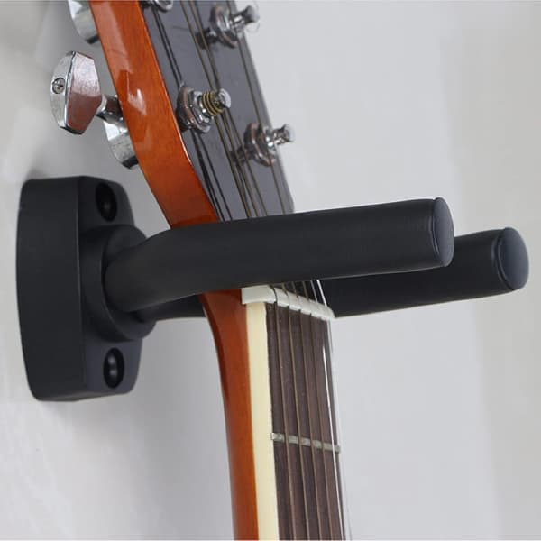 U-formet gitarstativ og brakett - gitartilbehør, svart