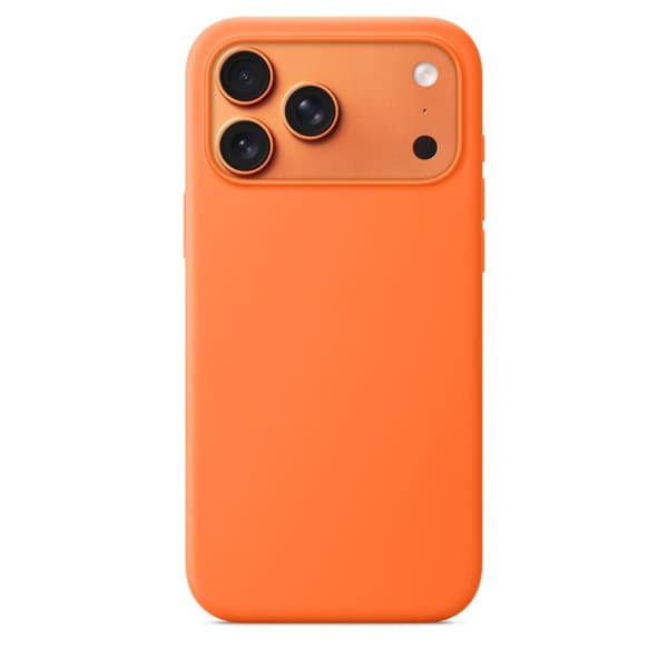 iPhone 17 Pro mobilskal, flytande mobilskal, orange