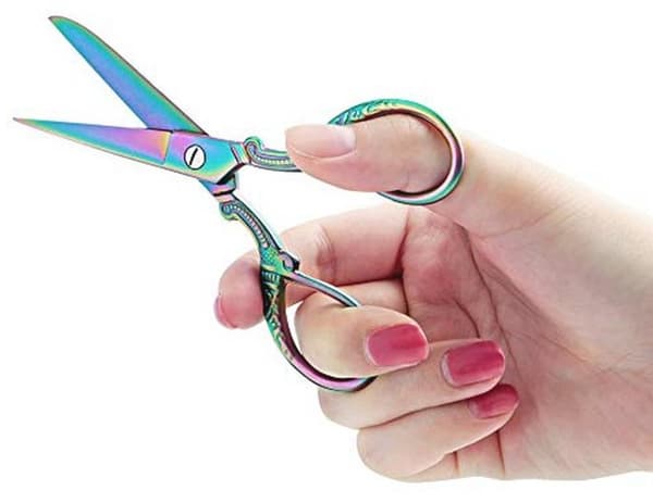Tyg- och hobbysax i rostfritt stål, 13 cm