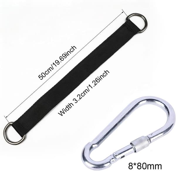Todelt - Svingstropp - 50cm - Svart