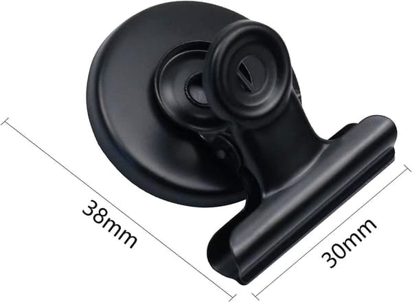 Kraftiga magnetiska klämmor för kylskåp, 12-pack, multifunktionella