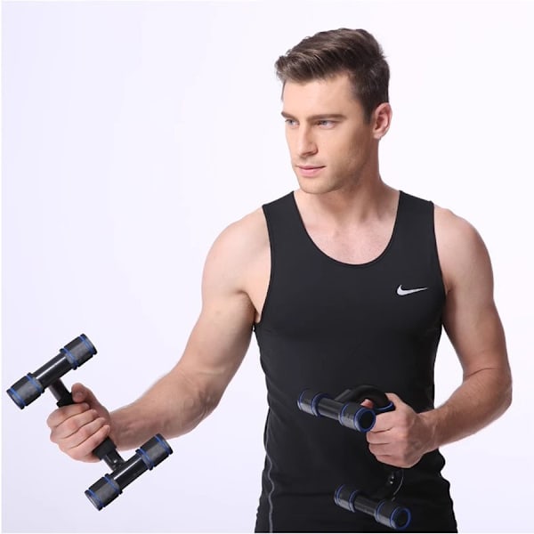 Push-up Bars Push-up Ställningar Stänger Handtag Set (Blå)
