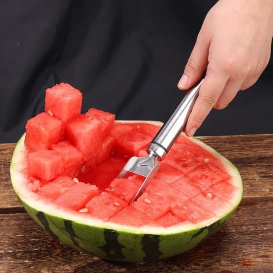 Todelt vannmelonskutter - 2-i-1 fruktkutter i rustfritt stål - Sølv, todelt