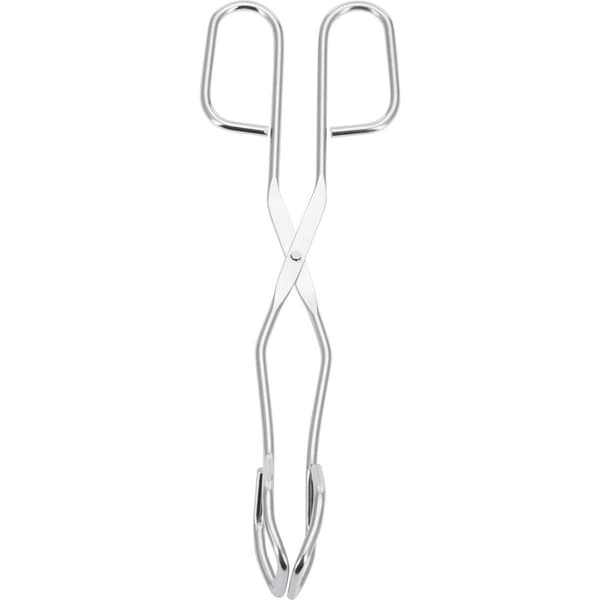 Kjøkken- og serveringstang, grilltang, rustfritt stål, lengde: 24 cm, sølv