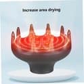 Två artiklar: diffuser, hår diffuser, universal hårfön, tillbehör, hårfön, diffuser för lockar, vågigt och tjockt hår, svart.