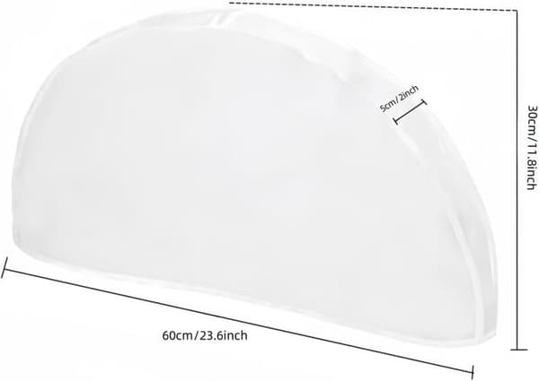 5-pack axelskydd - dammskydd, 60x30cm (transparent)