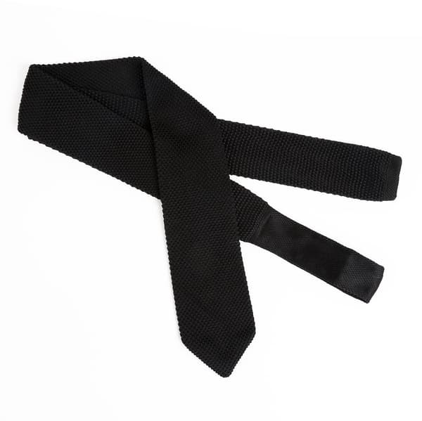Retro Multifarvet Strikket Slips til Mænd
