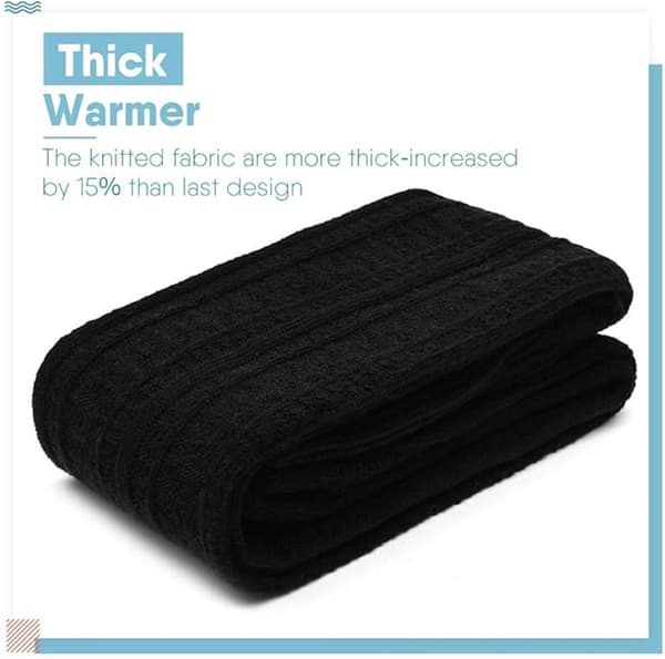 Knæhøje strømper - Over-knee strømper - 100 cm længde - Størrelser 36-40 - Sort