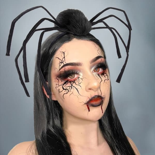 Halloween Edderkopp Hodeplagg - Halloween Hodeplagg - Halloween Cosplay - Cosplay Kostyme - Gotisk Tilbehør