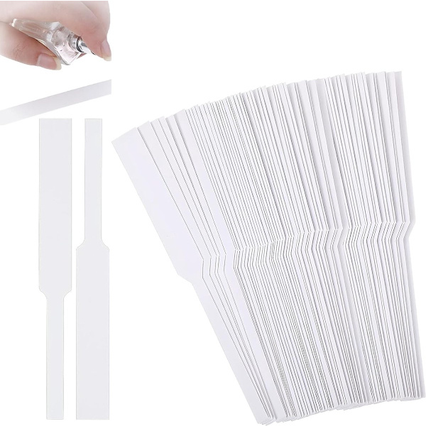 400 stycken engångs parfymtestremsor, dofttestare, papper för parfym och aromaterapi (vit, 13 cm)