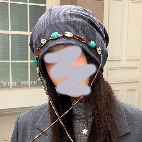 Efterår/Vinter Hatte, Ansigtsformende Hætte, Retro Beanie, Khaki