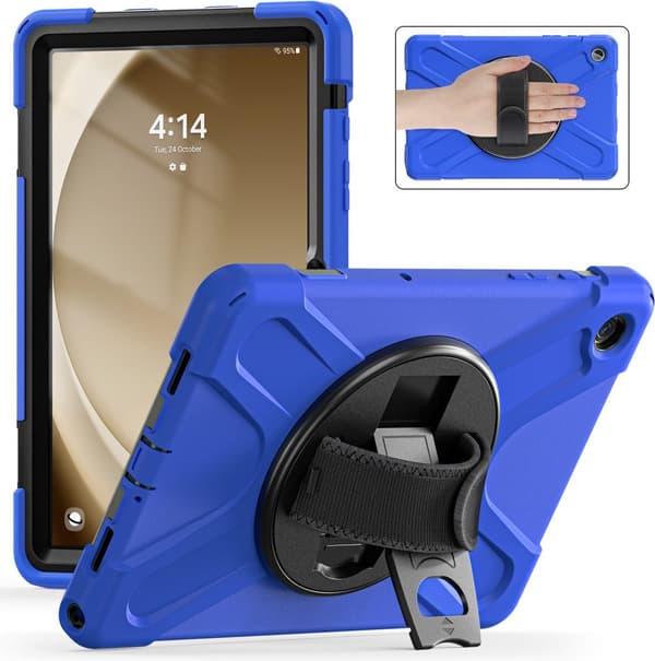 Nettbrettetui egnet for Samsung Galaxy Tab A9 Plus, robust etui - Blå