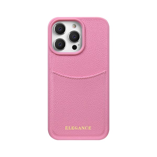iPhone 14 Plus, fallsikkert telefondeksel, kortholderdeksel (rosa)