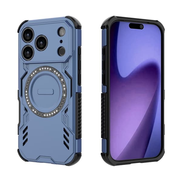 iPhone 17 Pro Stöttåligt Skyddsfodral, Mobilskal, Blå