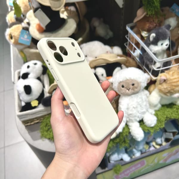 iPhone 17 Pro Silikon Telefondeksel, Grå