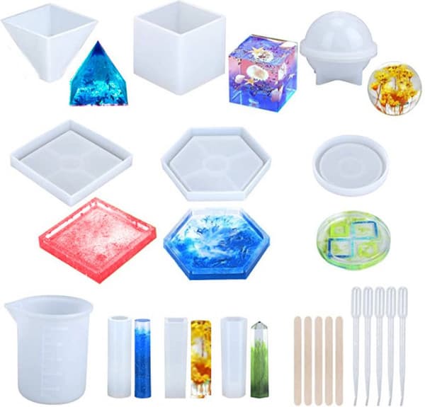 20-delars epoxihartsformset - silikonformkit