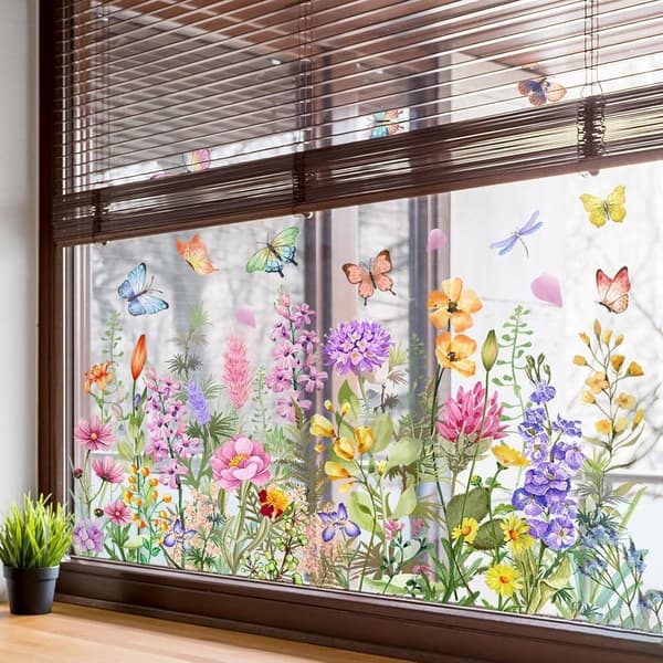 Fönsterdekal Trädgård - Väggdekor för Hemmet 30*60cm