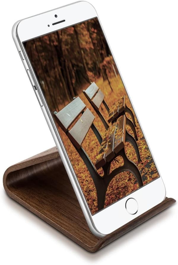 Telefonholder - Universalholder - Valnøddefarve - Mørkebrun