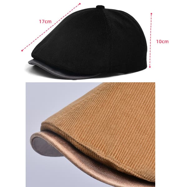 Alsidig beret til forår og efterår, sofistikeret Hong Kong-stil, beige