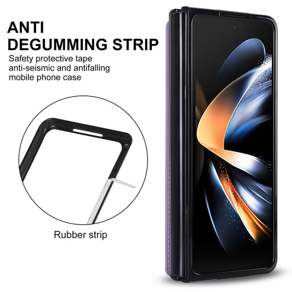 SAM Galaxy Z Fold6, Foldbart telefoncover med penneholder, Sort