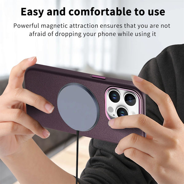iPhone 15 Plus/14 Plus Deksel, Fallbeskyttelse, Titan Grå