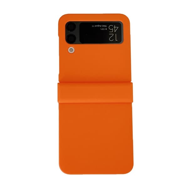 SAM Galaxy ZFlip 4, Enfärgat Mobilskal, PC-Mobilskal (Orange)