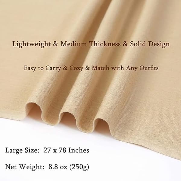 Skjerf Dame Vinter Skjerf Dame Vinter Skjerf Ekstra Langt Skjerf Sjal 200*60cm Beige