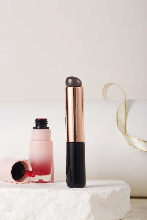 Premium Silikone Makeup Børstesæt, 2 Højelastiske Makeup Børster til Læbestift, Lipgloss, Læbestift og Concealer