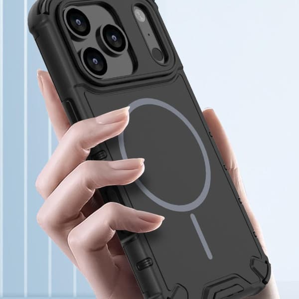 Kompatibel med iPhone 15 mobilskal, fallsäkert mobilskal, svart
