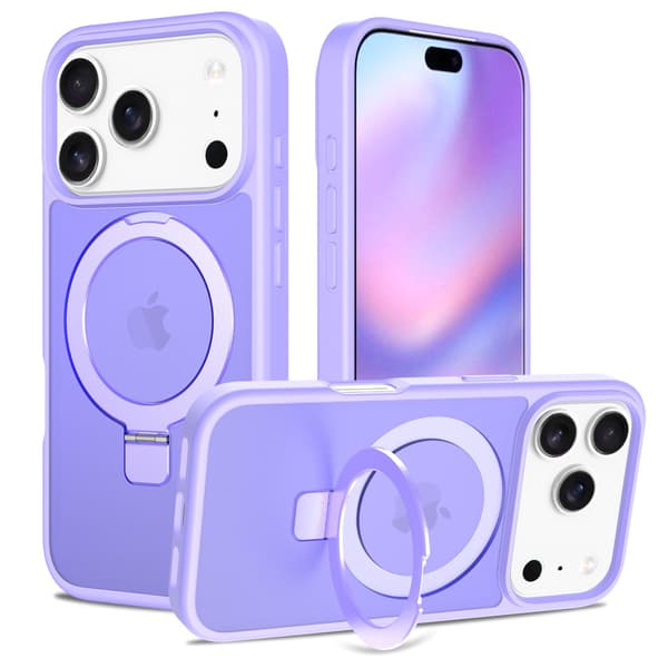iPhone 17 Pro Max -puhelinpidike, pudotussuoja, vaalean violetti