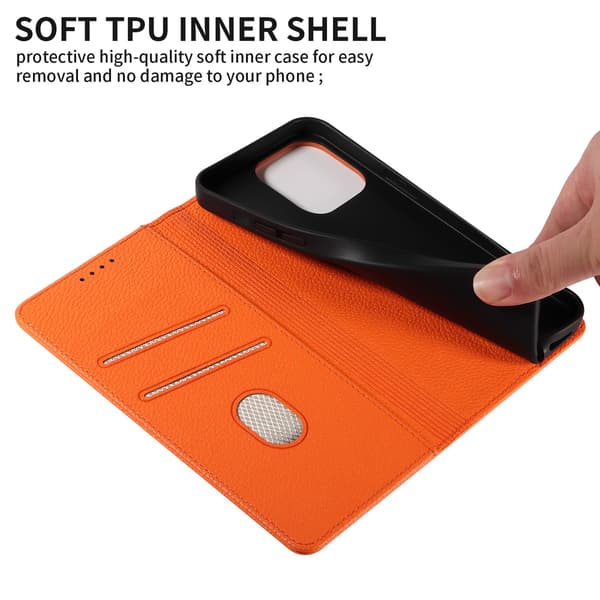 Kompatibel med iPhone 13 Pro Max (6.7) covers, Apple covers, tyverisikre flip covers (sort)