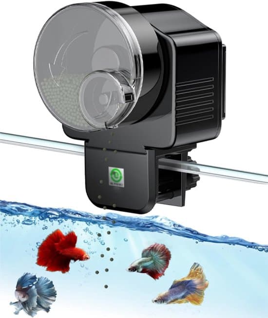 Automatisk foderautomat - 65 ml - Fiskefoderdispenser med timer - 12 eller 24 timer