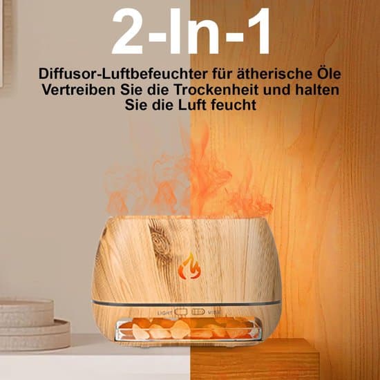 2-i-1 Duftspreder og Luftfugter - 200 ml - 7 LED-farver