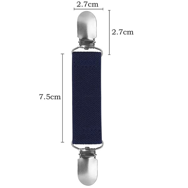 Fire sweaterclips, lavet af elastisk materiale, egnet til sweatre, cardigans, handsker og vanter, egnet til børn, tumlinger og voksne.