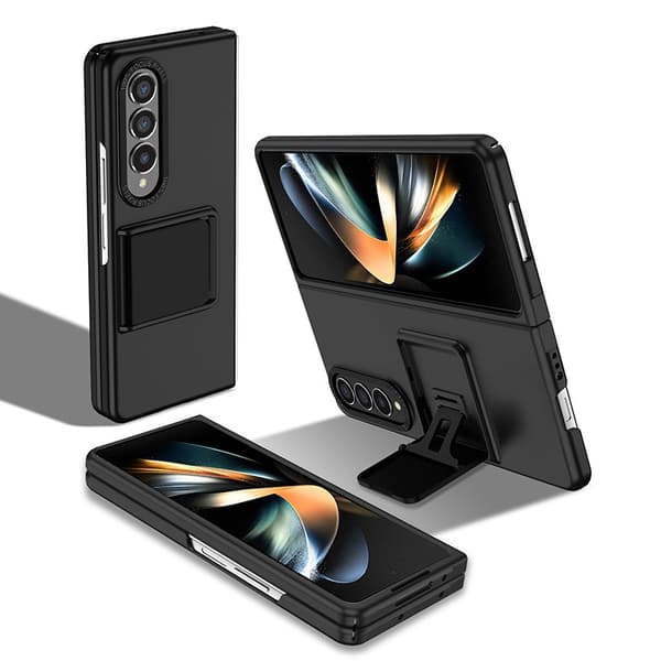 SAM Galaxy Z Fold 7, Ställbart Fällbart Telefonskal, Fallsäkert Skyddsfodral, Svart