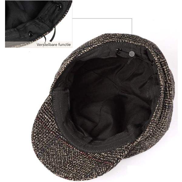 Dame Beret - Varm Vinter Beret - Egnet til 56-58 cm