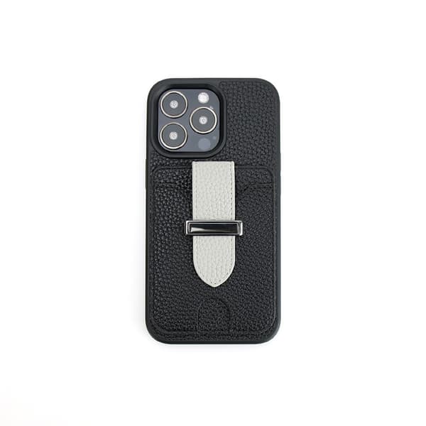 iPhone 11 Pro kortetui med håndleddsrem og stativ (svart)