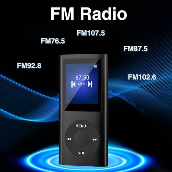 MP3-afspiller med Bluetooth - inkluderer 32GB SD-kort - 1,8-tommers digital LCD-skærm - Sort