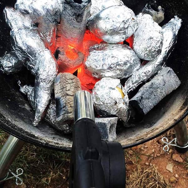 BBQ Blæser - Håndsving - BBQ Tilbehør - Lille Sort