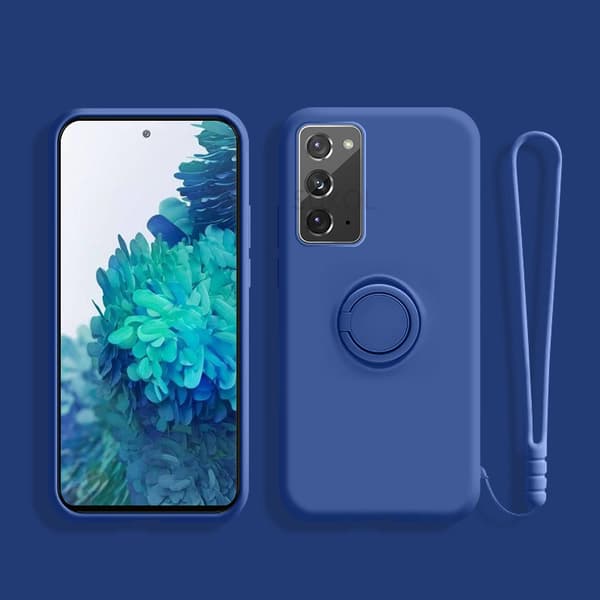 Sam Galaxy A23 4G, TPU-deksel, Ringholder-deksel (Marineblå)