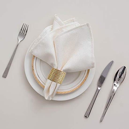 Servietringe - Guld Servietringe - 10 Stykker - Servietringe
