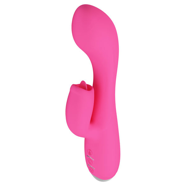 Pretty Love Doreen Pink Rabbitvibrator med roterande tunga