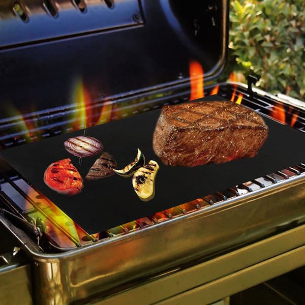 2 stk./pakke BBQ grillmåtte 40 * 33 cm Gør grillningen nemmere