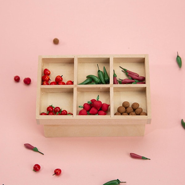 9,7x6,3x5 cm Dockskåp Frukt Hylla Rack För Barn Delicate Bi