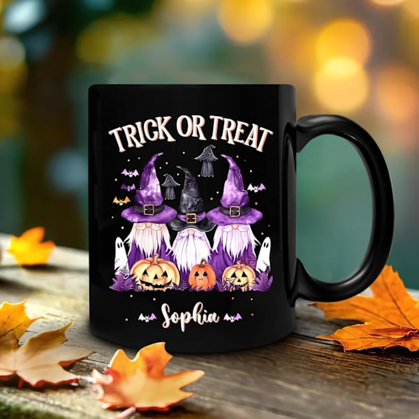 Sjarmerende Personlig Halloween-Kopp – Perfekt for den Skumle Sesongen, Egendesign for Barn og Voksne (325ml) 5